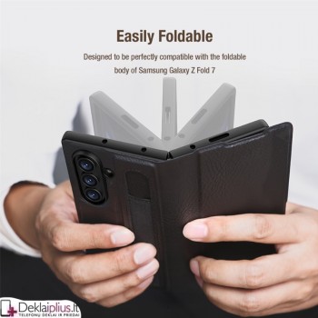 Nillkin Aoge odinis atverčiamas dėklas - juodas (Samsung Galaxy Z Fold 7)